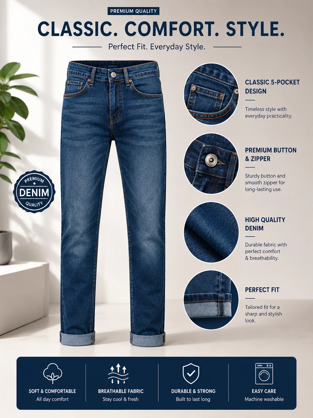 Urban Utility Slim Fit Cargo Joggers
